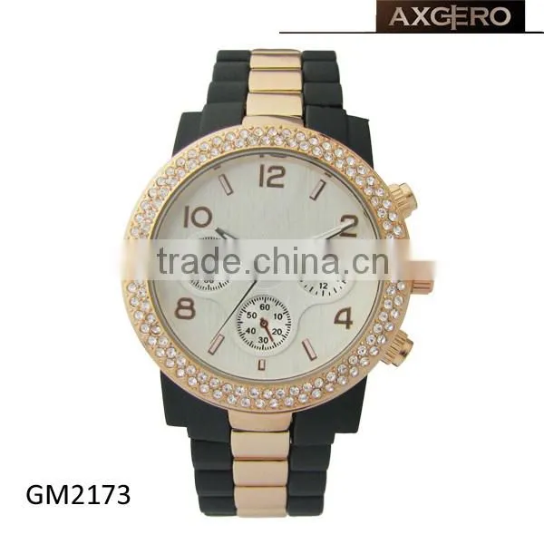 2015 japan movt geneva watch stainless steel back