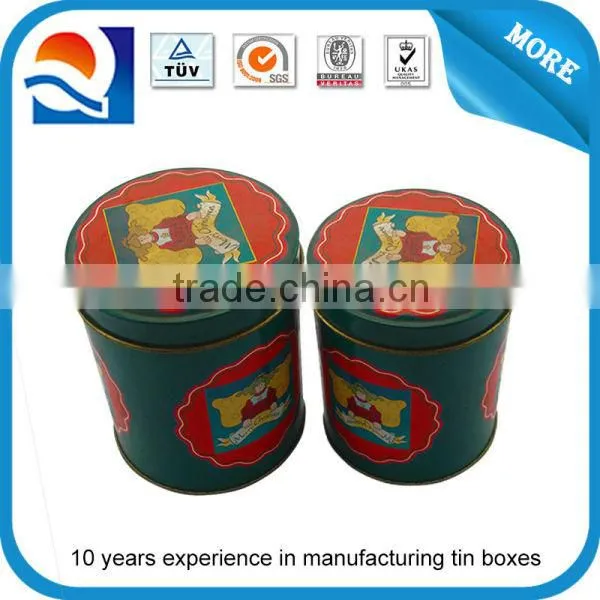 SGS approved round tea tin box set round tea tin packing wholesale