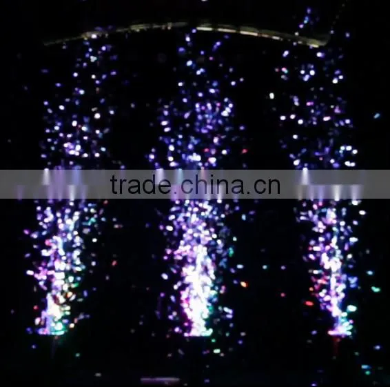 Professional stage confetti effect paper cannon machine with led RGB DMX512
