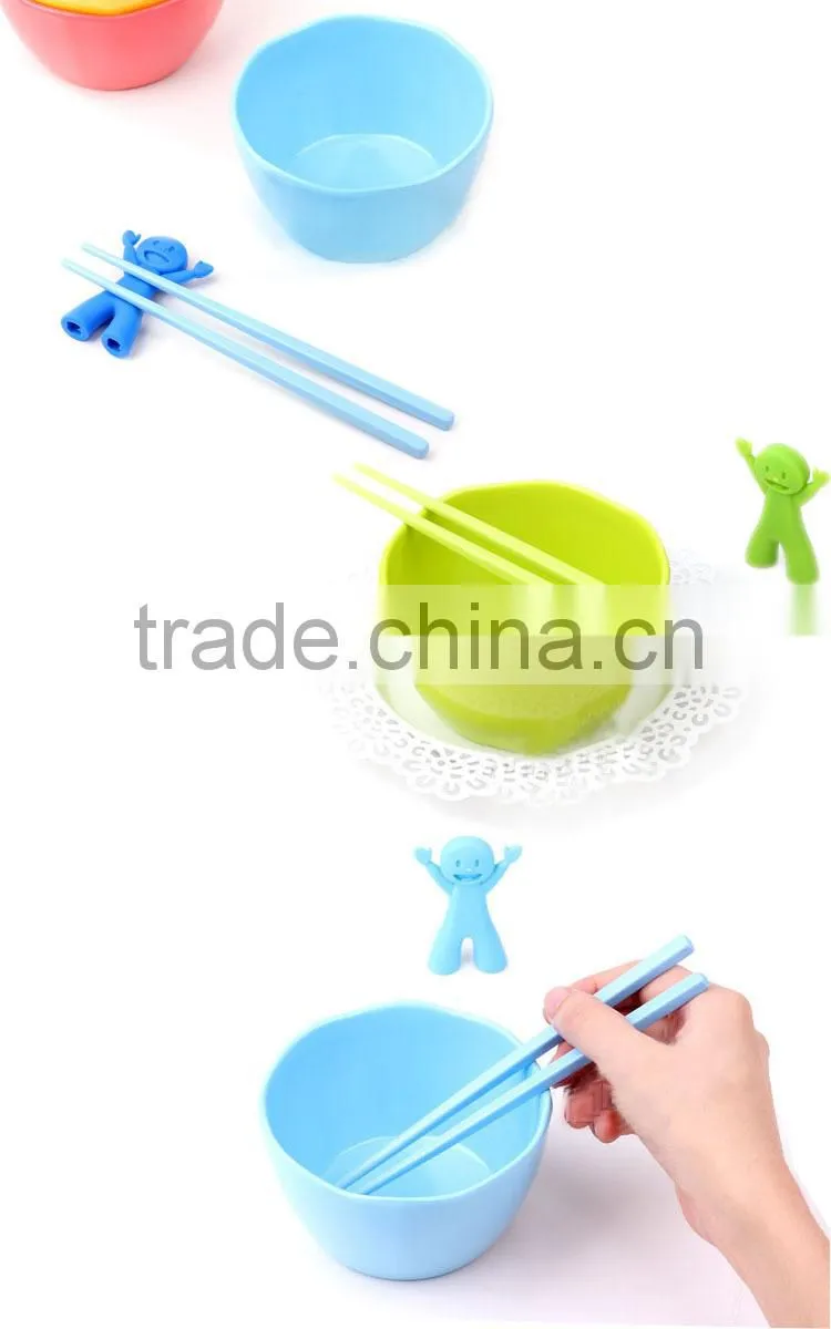 2016 FDA Silicone rubber kids chopsticks