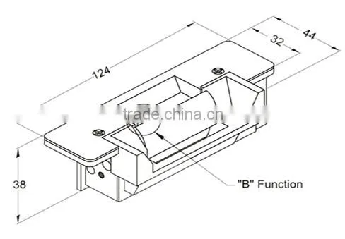 High Quality 12V DC Fail Secure Electrical Strike for Door Lock