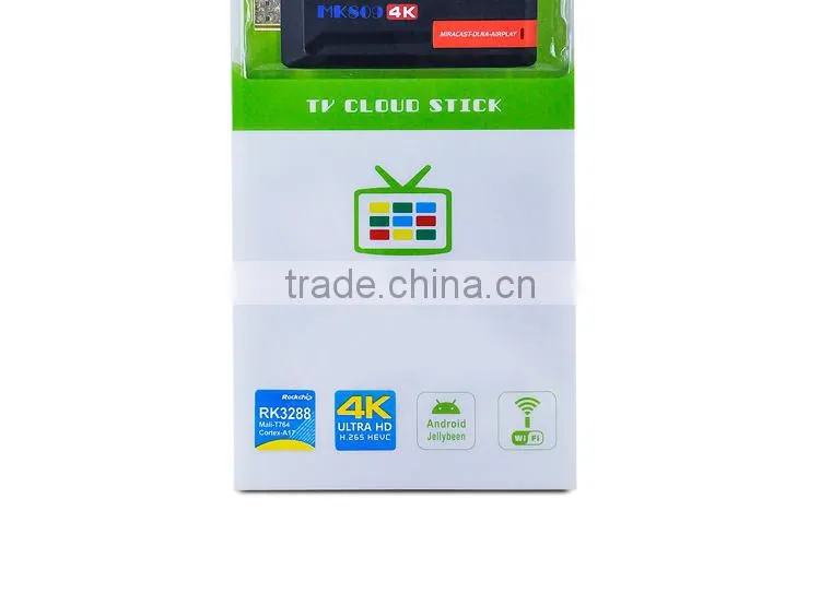 Rockchip RK3288 quad core CPU android minipc with 4K video support