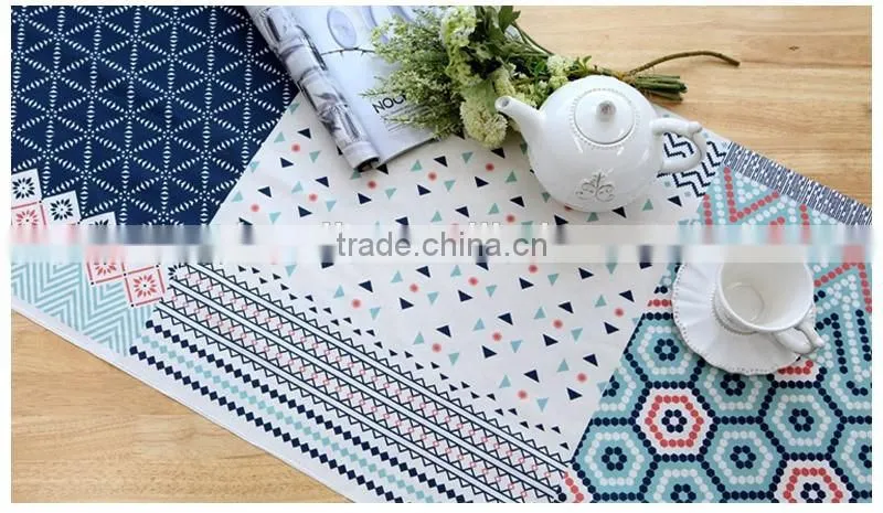 Personality cartoon Linen / Cotton fabric digital printing fabric