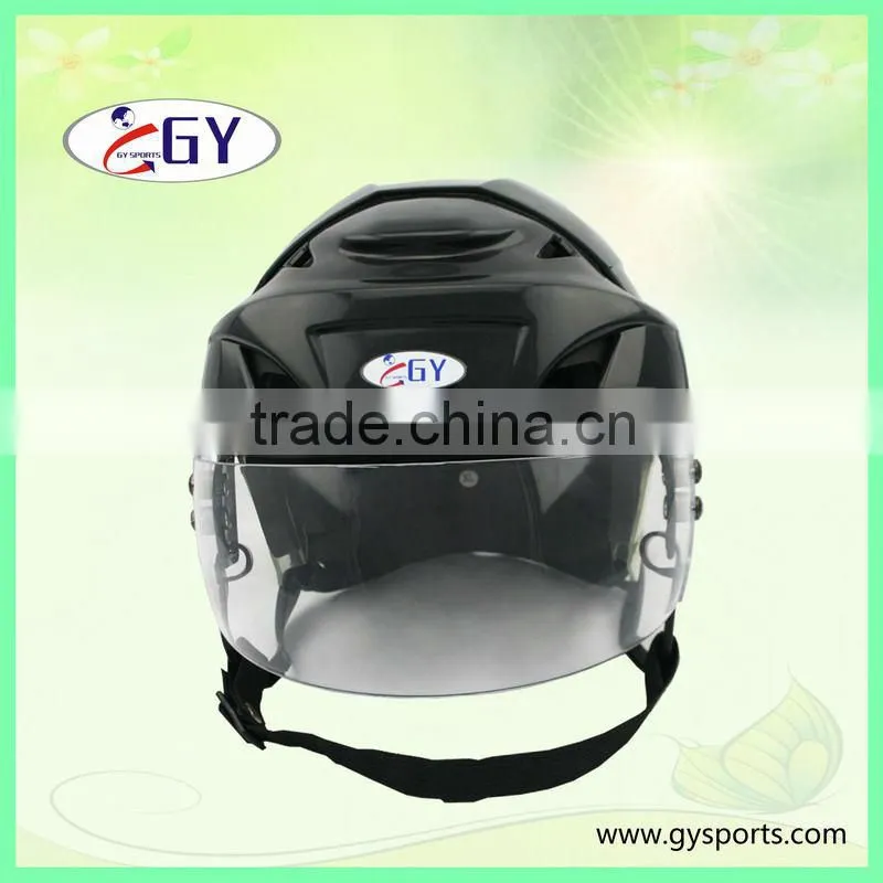 High quality Strong PP TPU ear protector ice hockey helmet for sale with Wire or stainless stell mask grill