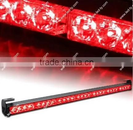31.5" Universal Amber White LED Traffic Advisor 7 Modes Warning Strobe Light Bar