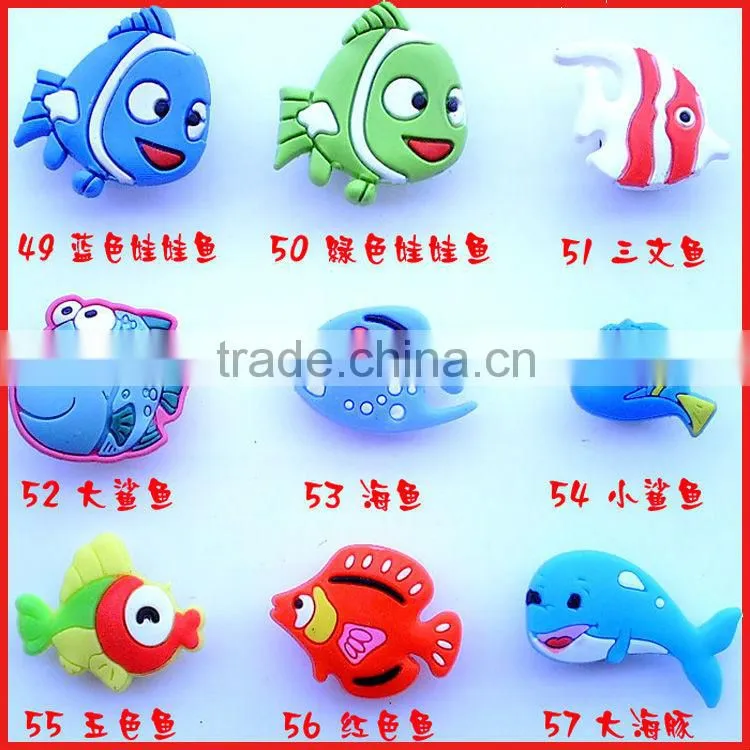 Funny 3d plastic custom shoe decoration