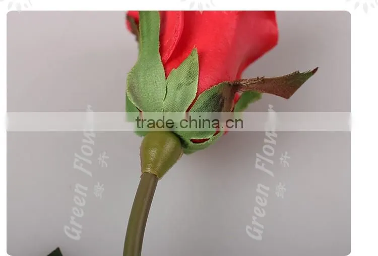 Greenflower 2016 Wholesale handscrafts Real Touch Latex PU China Artificial Flowers Rose bud for wedding decoration occation