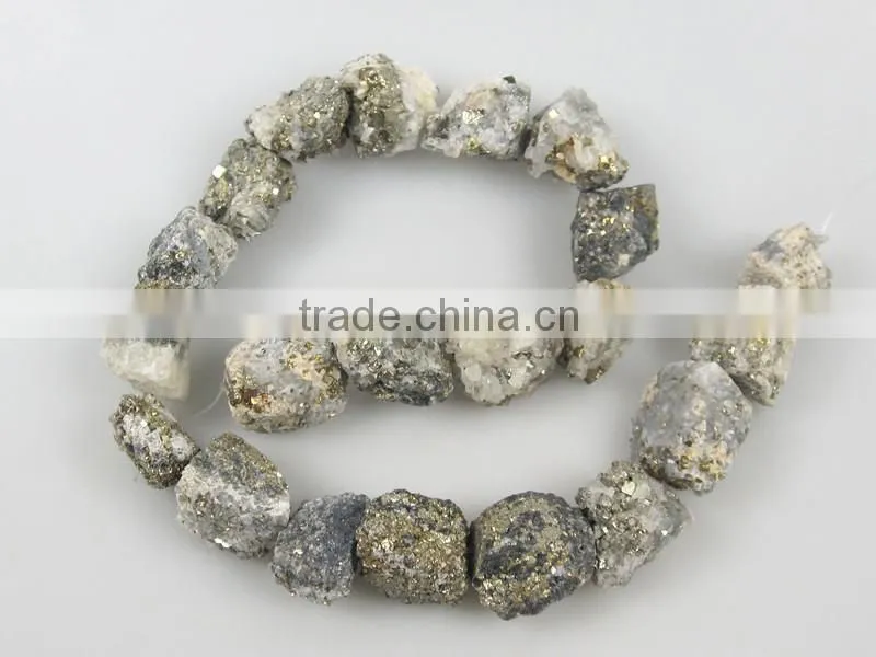 Wholesale White Pyrite Tumbled Stone