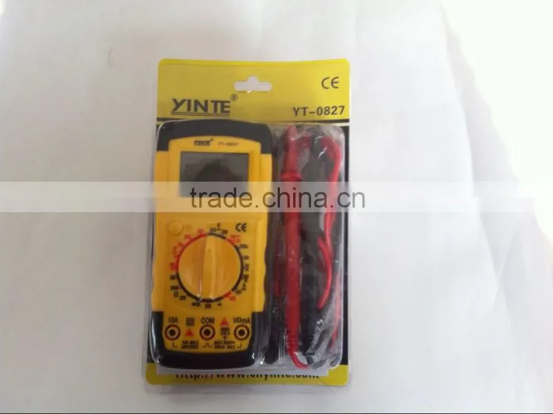 China Factory Professional digital multimeter/ universal meter with test probe from Zhejiang