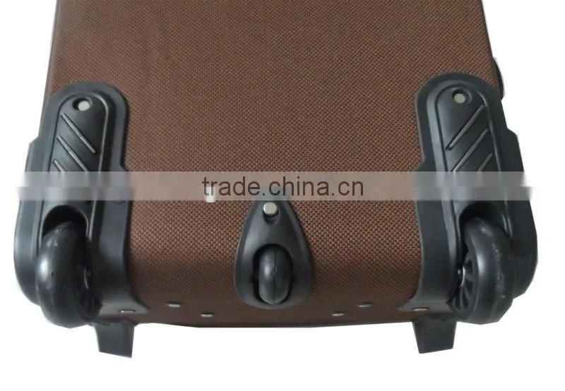 Fake button trolley generous design two wheels 900D luggage set for selling
