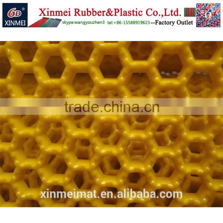honeycomb hollow out pvc plastic floor Fold able door mat wholesale in rolls