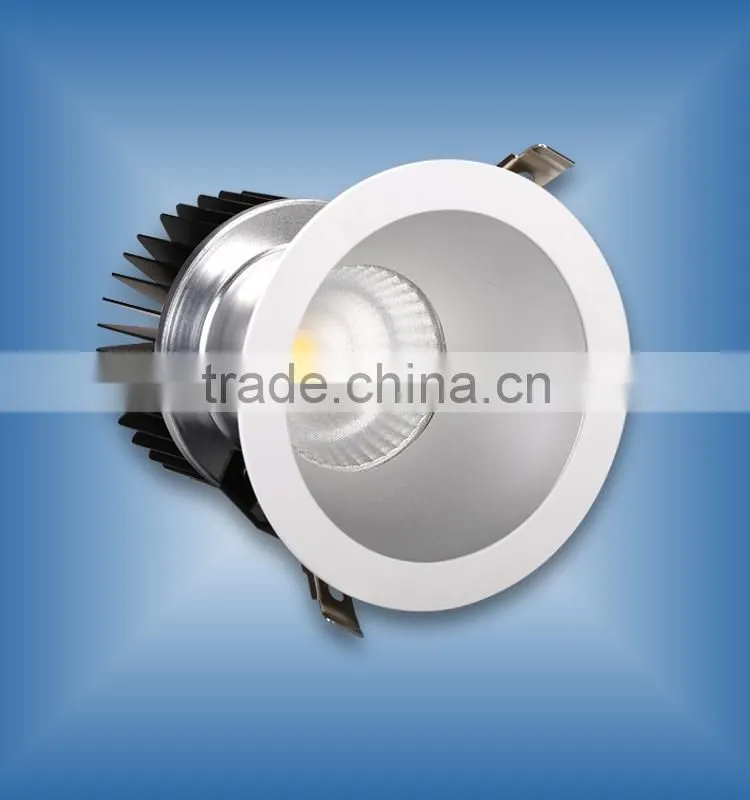 TUV/GS CE SAA Certification 60w/70w Dimmable COB LED Downlight With Tridonic & Meanwell Driver