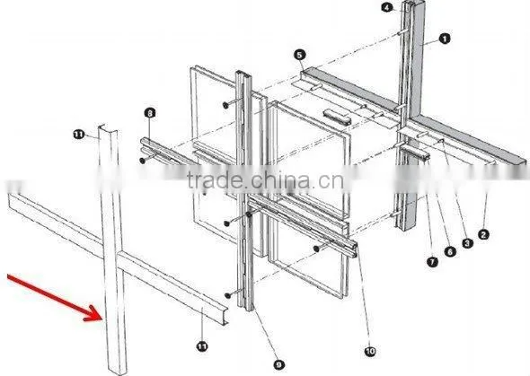 Docking Type Unitized Curtain Wall
