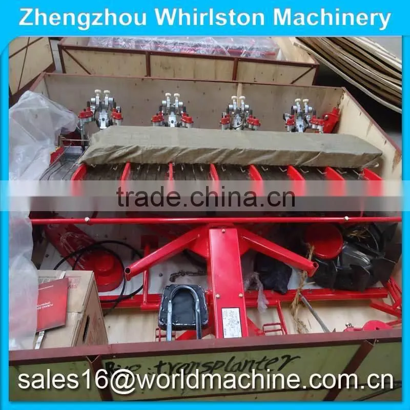 High efficiency 8 rows riding type agriculture rice planter machine price