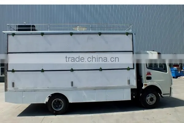 CLW 2015 CHINA NEW mobile catering truck ,kitchen, LPG tank,electric,lockers,cooler, boiling,oven ,so on