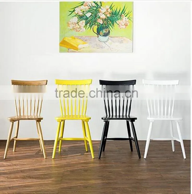 Elegance hotel wood dining chair for cafe