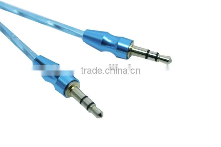Aluminum foil DC3.5M to DC3.5M metal transparent cable