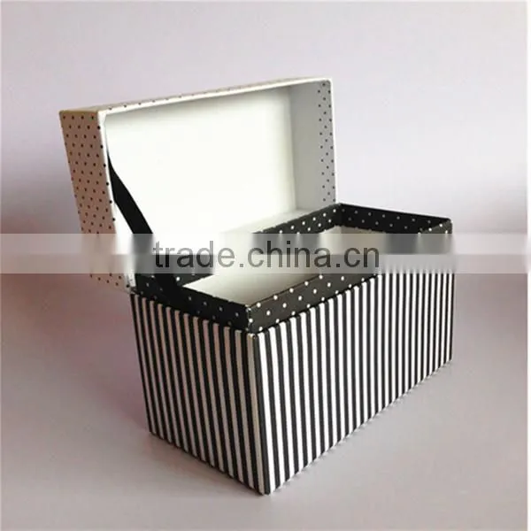 cardboard recipe box storage box with lid