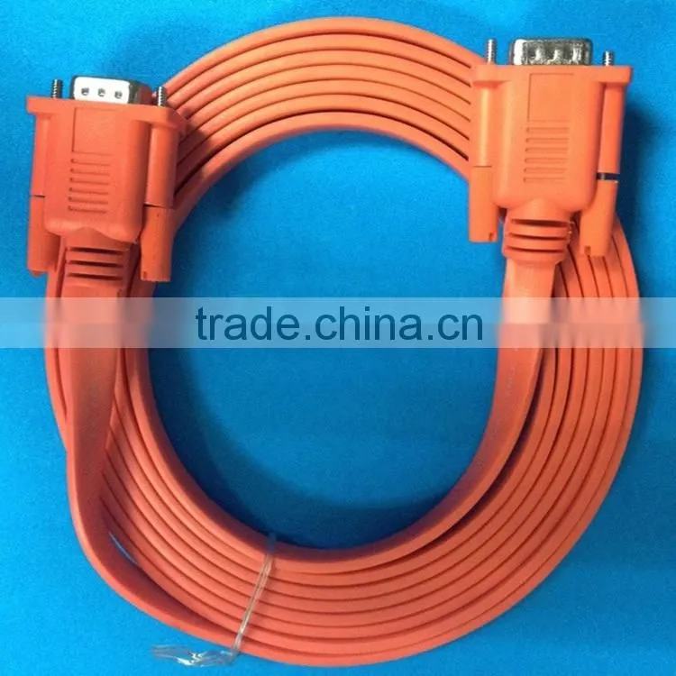 15 pin VGA 3+6 male to VGA male flat cable