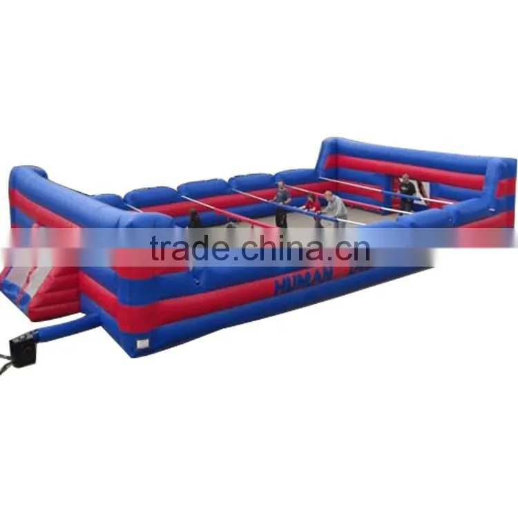 giant inflatable human football game,amazing inflatable human table football