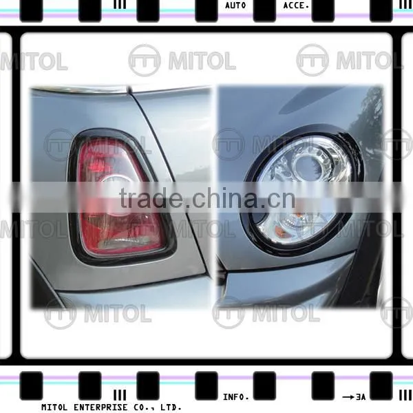 HEAD LAMP RIM For Mini Cooper R56 07-on Gloss Black ABS Cover