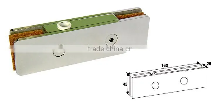 Metal Glass Bracket For 8 - 12mm Toughened Glass Door