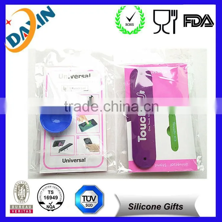 New design colorful various silicone plastic silicone mobile phone stand