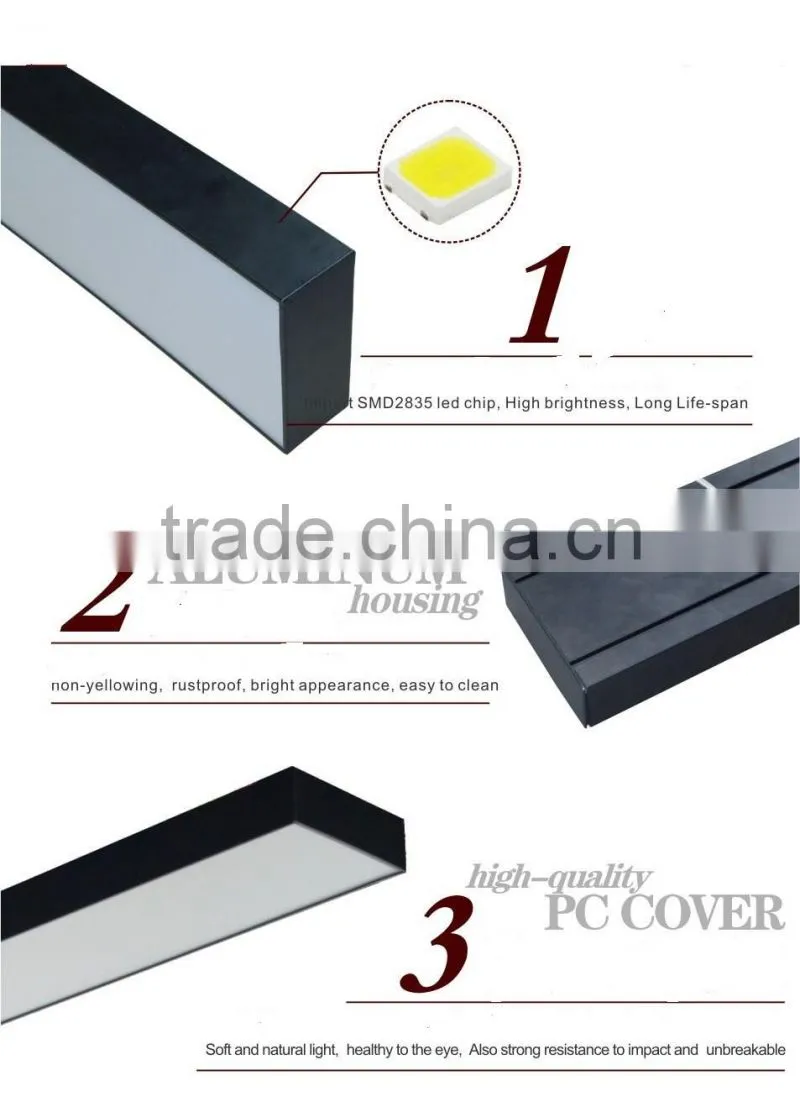 LED linear contemporary designer pendant lighting