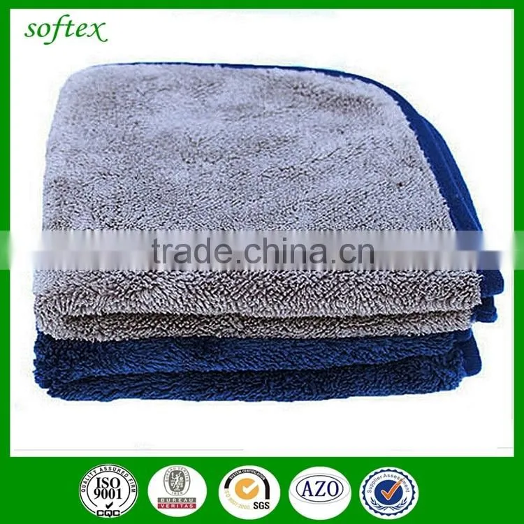superfine fibers 40x60 thick microfiber towel car cleaning