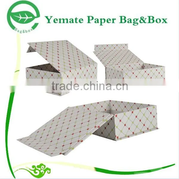 high end 4c printed glossy laminated paper greyboard custom bow tie box packaging