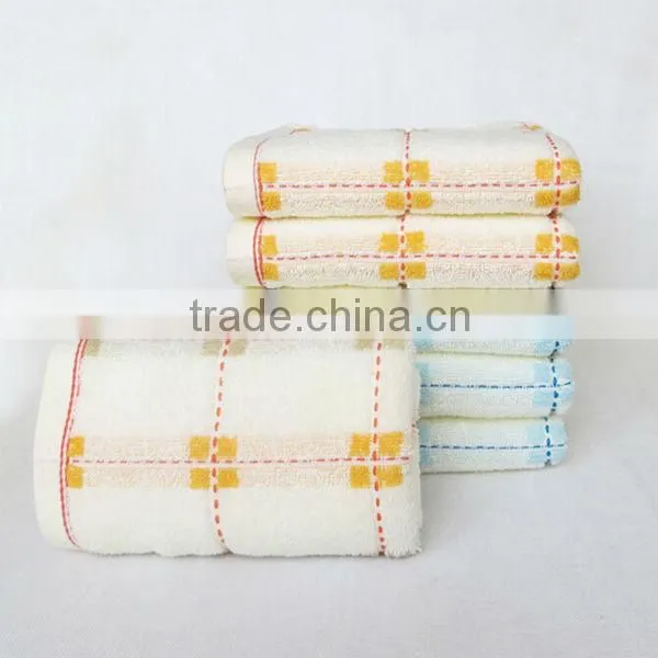 pure cotton yarn dyed raindrop square jacquard face towel wholesale