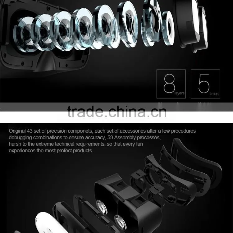 2016 New Design 3d Vr Glasses Virtual Reality Headset 3d Vr Box for Sale