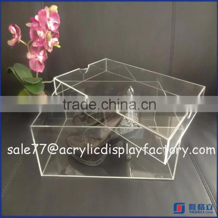 wholesale cheap clear acrylic shoe sneaker box