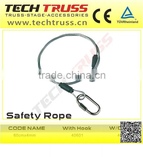40601 aluminum safety rope for tower truss construction system