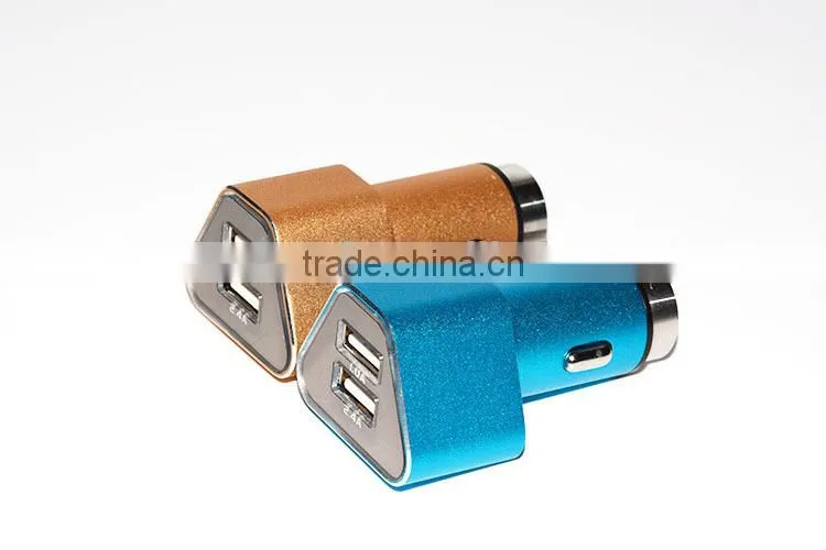 Hot Sales ! Metal Bullet Electric Dual Car Charger