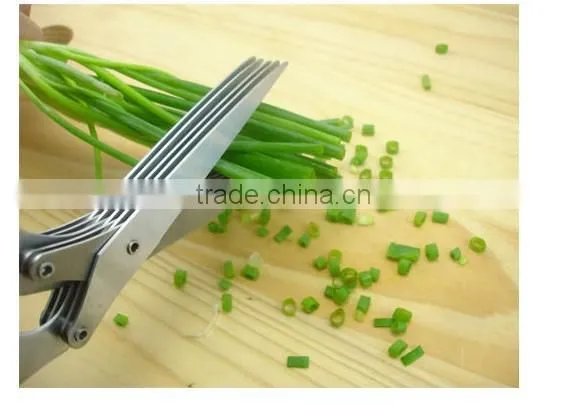 7" 5 Layers blade Kitchen Herb Scissors