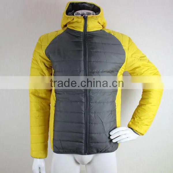 Fashion design waterproof ultra light foldable men down jacket for winter