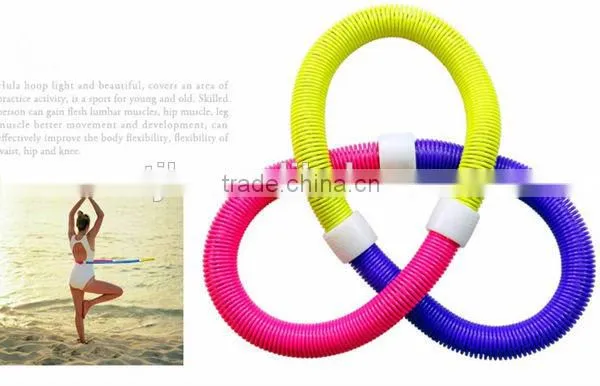 Beautiful healthy hula hoop for fitness sports equipment/soft Hula spring
