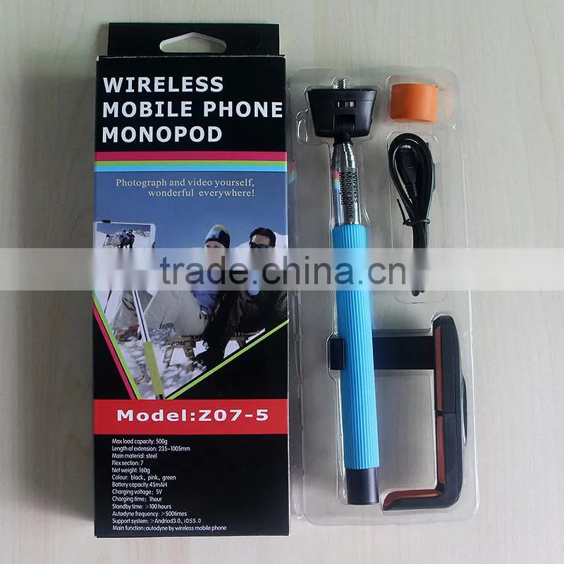 Bluetooth Selfie Stick Wireless Mobile Phone Monopod,Extendable Handheld Mobile phone Monopod