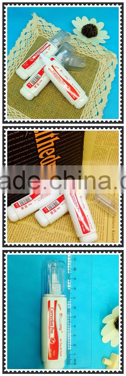 yiwu pen correction liquid pen in fluid corrector HY-606