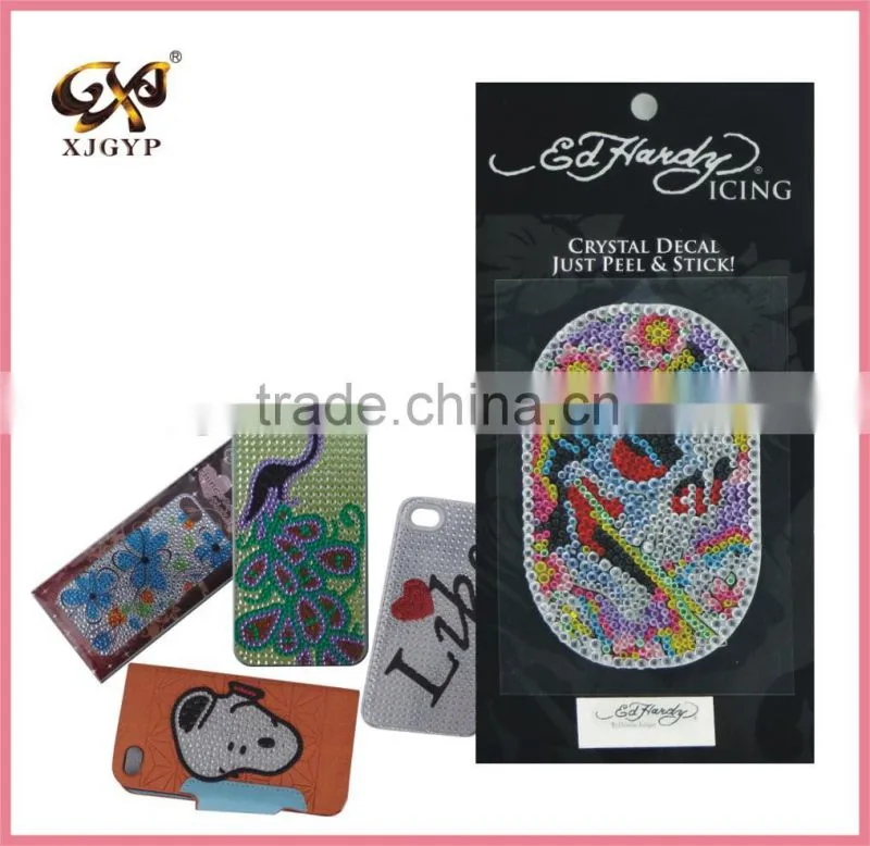 jewelry seal cell phone stickers/diamond sticker/acrylic rhinestone sticker sheets