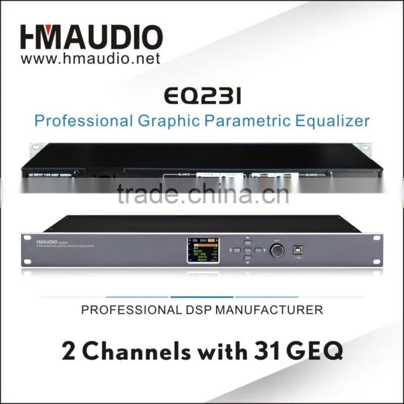 EQ231 Professional Digital Graphic Equalizer using in meeting ,ktv
