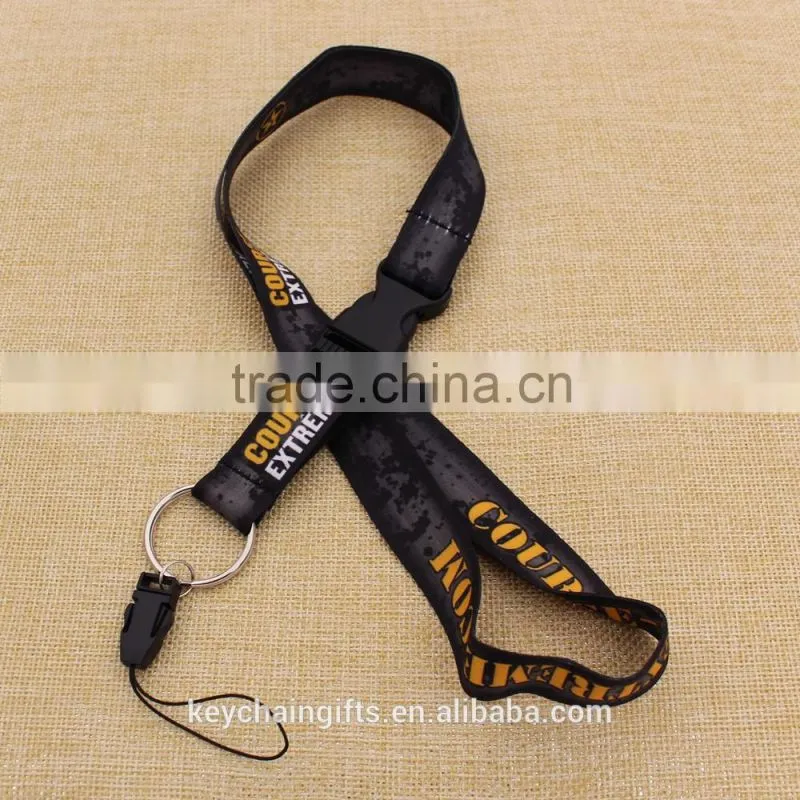 Heat transfer printed branded lanyard/ custom logo card holder lanyard for promotion