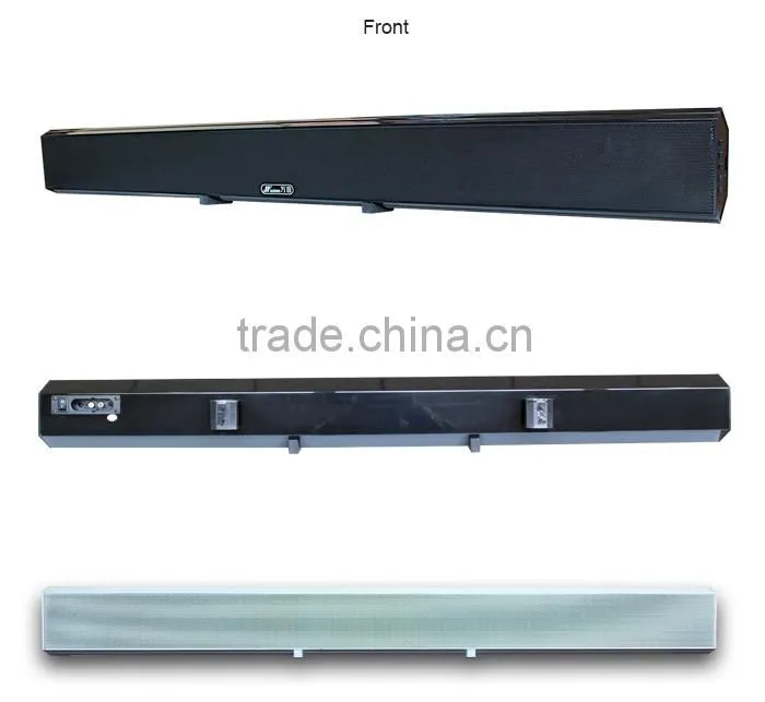 Factory price manufacture slim ABS home theatre system soundbar with fm radio