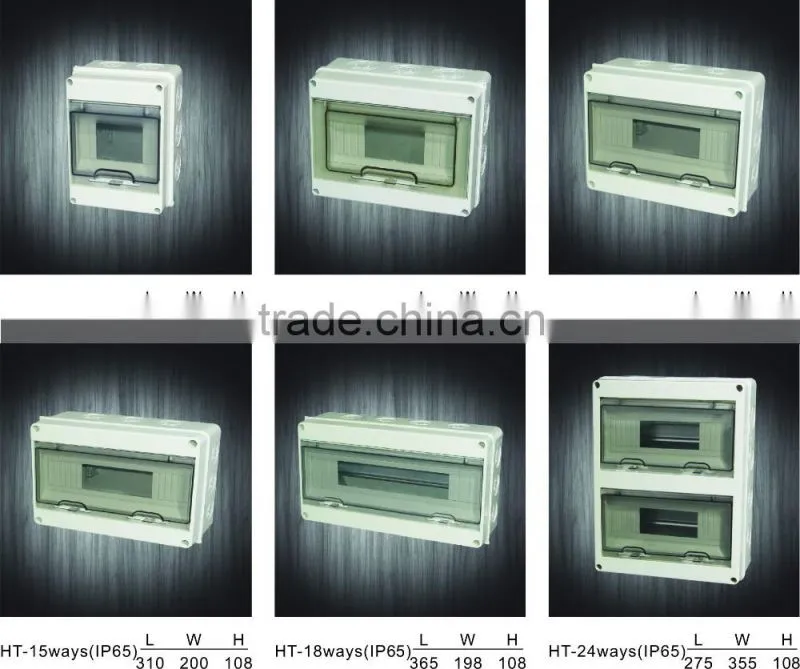 High quality new HT series plastic distribution box distribution board