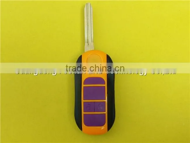 Flip folding remote key case shell for Toyota camry corolla yaris rav4 car key cover