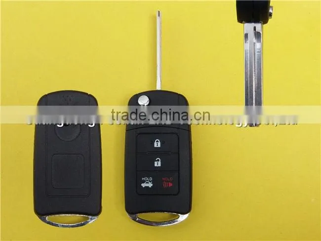 NEW 3+1 buttons flip key case shell cover replacement Toyota Camry Corolla Yaris Rav4