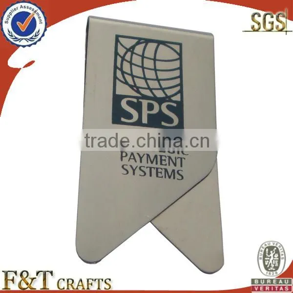 Custom logo printable cheap stainless steel paper clip