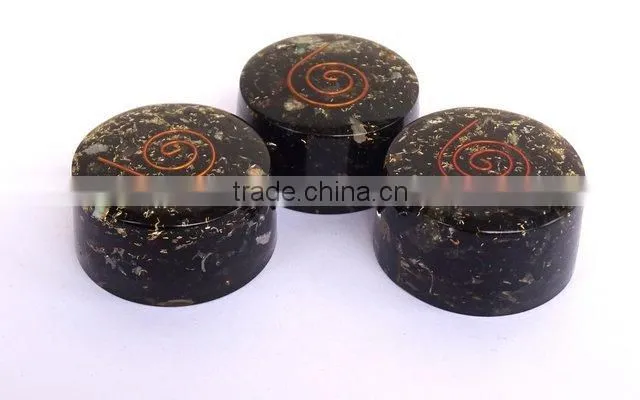 Black Tourmaline Stone Orgonite Tower Buster