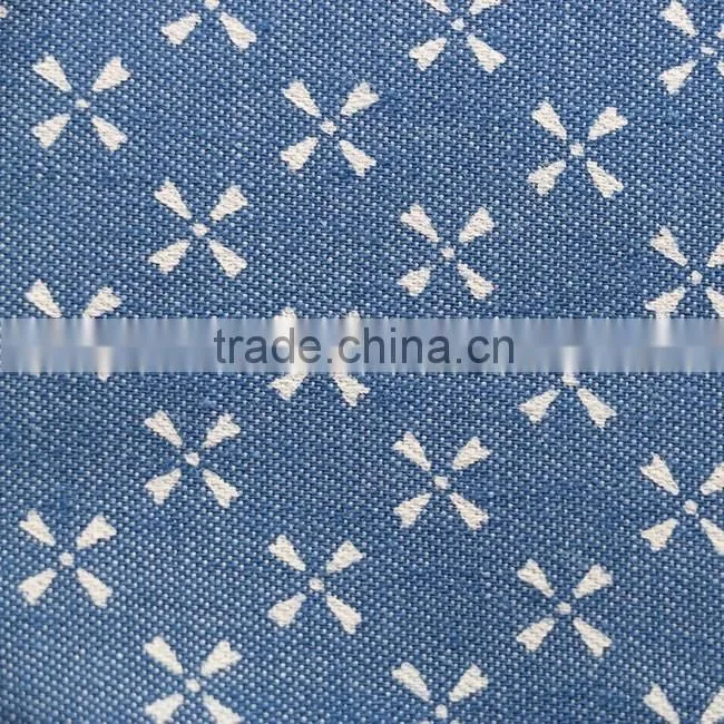 polyester cotton woven 3d printing on fabric textile fabric printing denim fabric